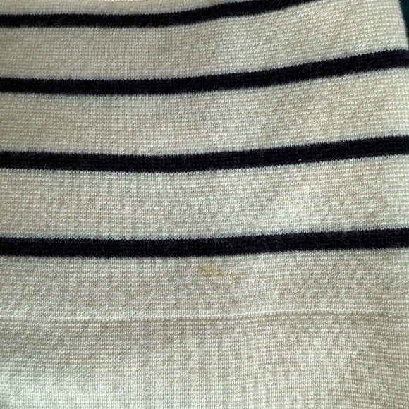 Sezane Navy-White Striped Betty Cardigan - Picture 4 of 4